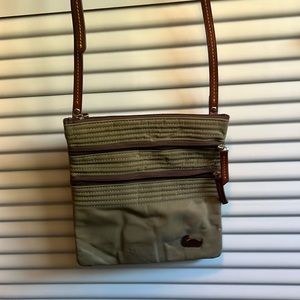Dooney & Burke nylon crossbody in army green